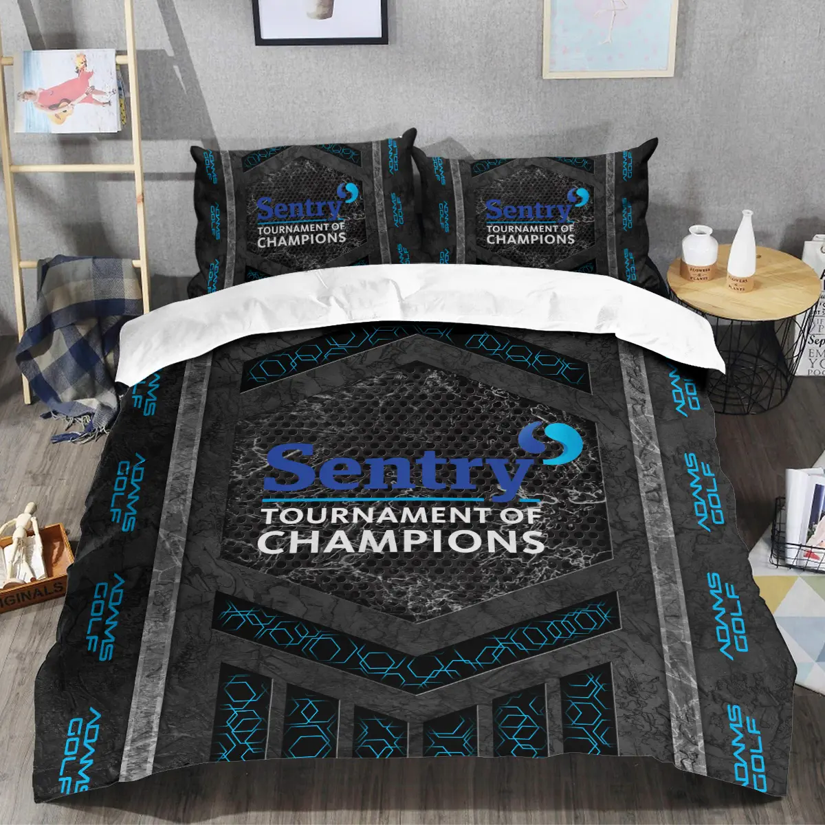 Sentry Tournament of Champions Tournament Adams Golf Brand Exclusive Logo All Over Prints BLSTC231024A01AGSJT - Bedding Set