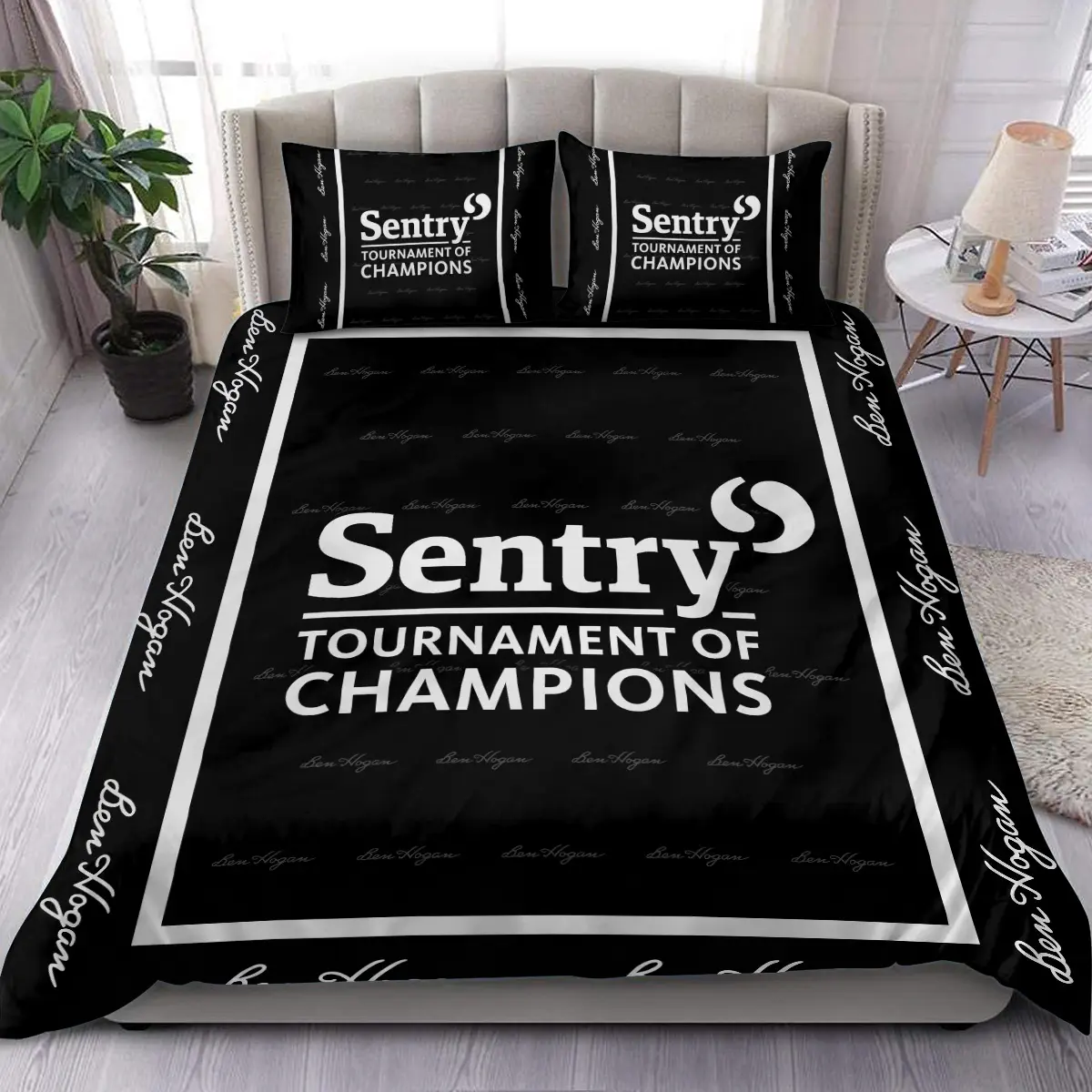 Sentry Tournament of Champions Tournament Ben Hogan Brand Exclusive Logo All Over Prints BLSTC221024A01BHSJT - Bedding Set