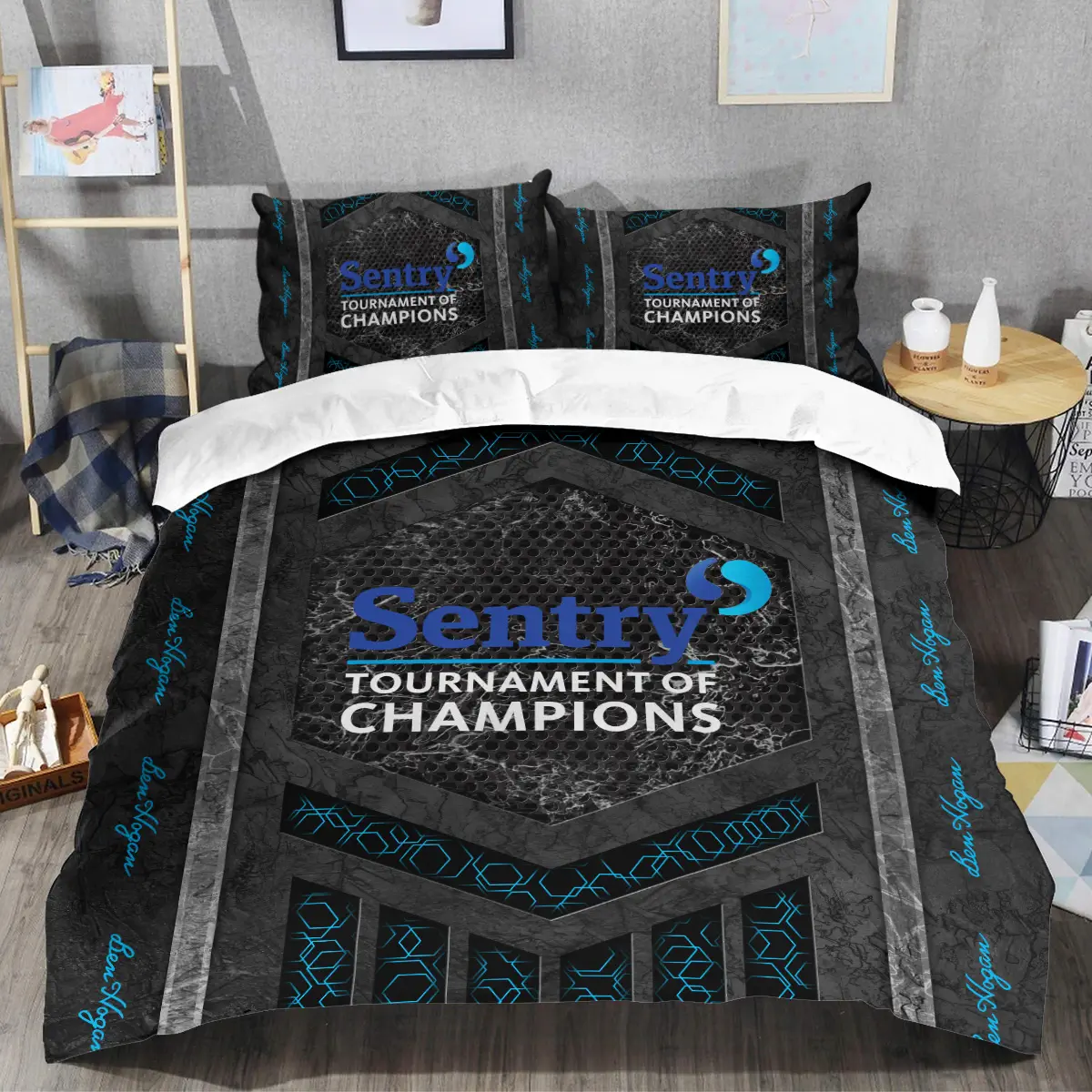 Sentry Tournament of Champions Tournament Ben Hogan Brand Exclusive Logo All Over Prints BLSTC231024A01BHSJT - Bedding Set