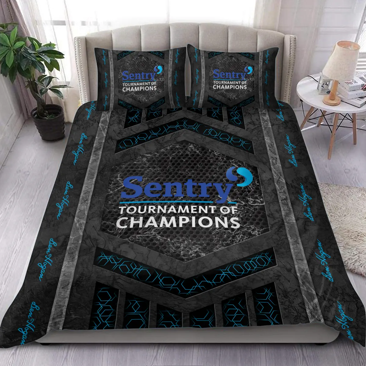 Sentry Tournament of Champions Tournament Ben Hogan Brand Exclusive Logo All Over Prints BLSTC231024A01BHSJT - Bedding Set