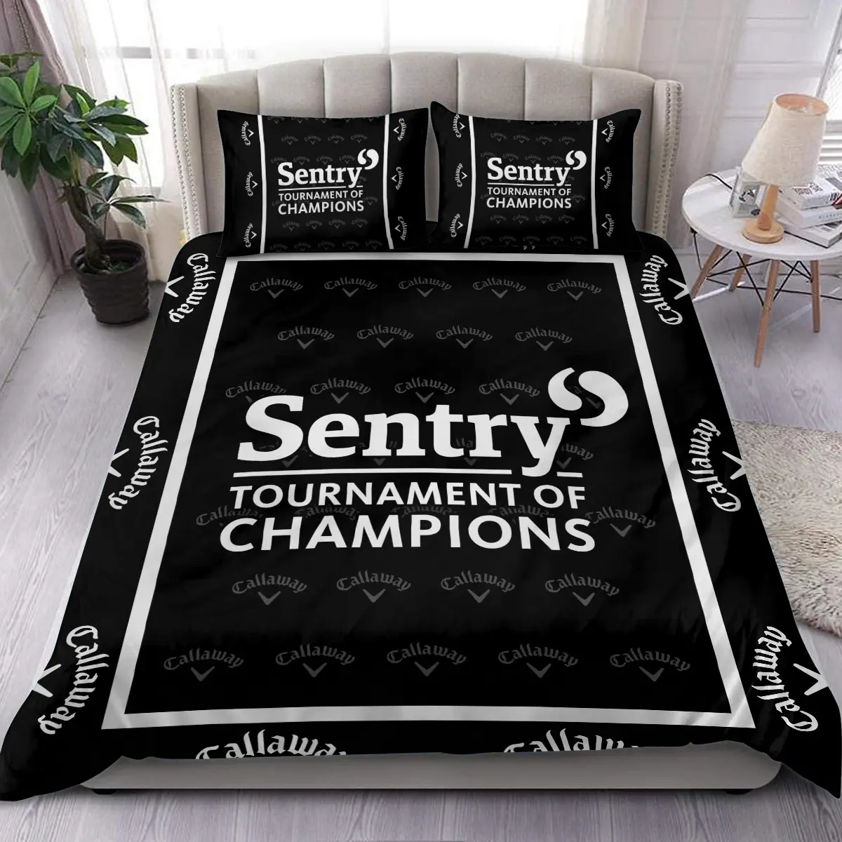 Sentry Tournament of Champions Tournament Callaway Brand Exclusive Logo All Over Prints BLSTC221024A01CLWSJT - Bedding Set