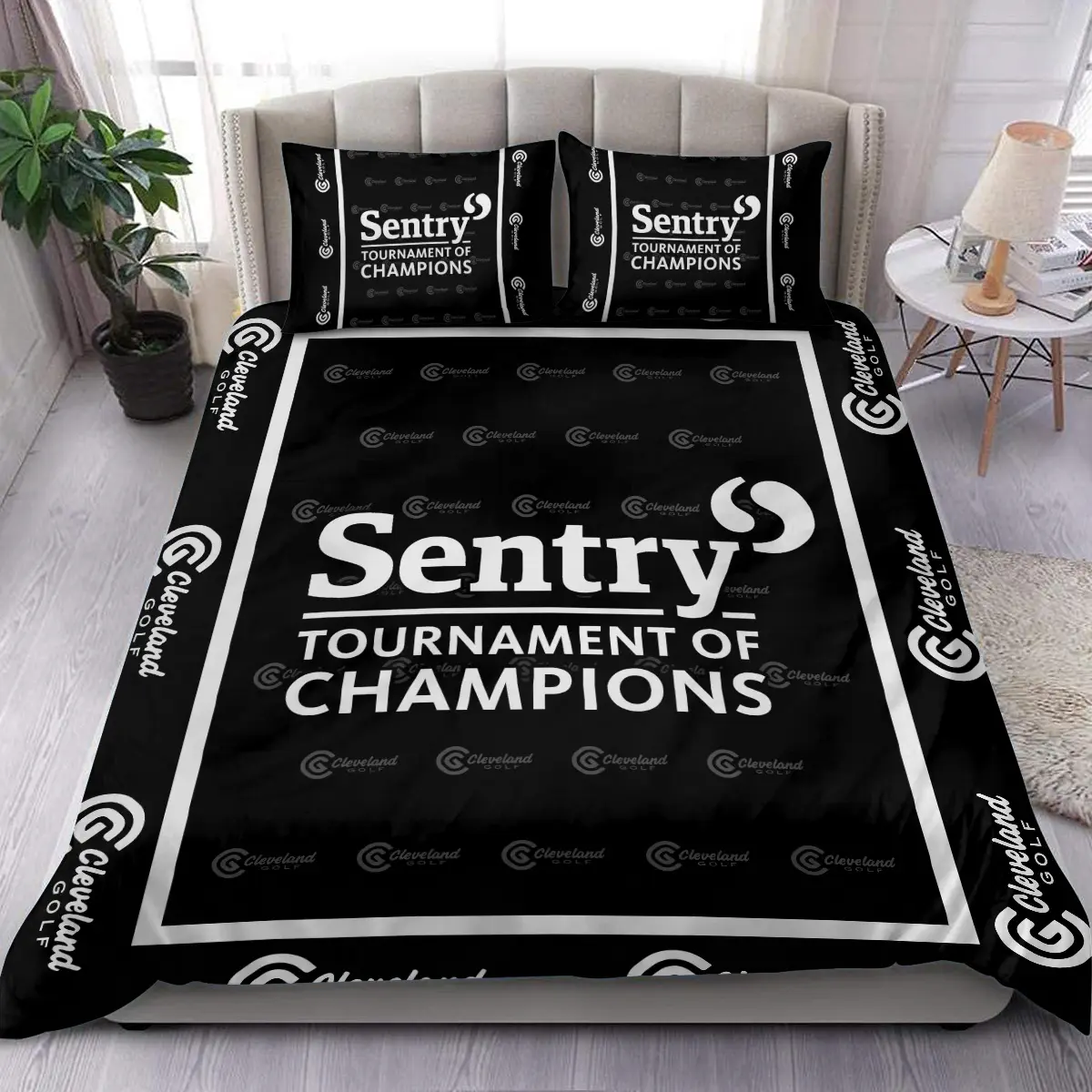 Sentry Tournament of Champions Tournament Cleveland Golf Brand Exclusive Logo All Over Prints BLSTC221024A01CLSJT - Bedding Set