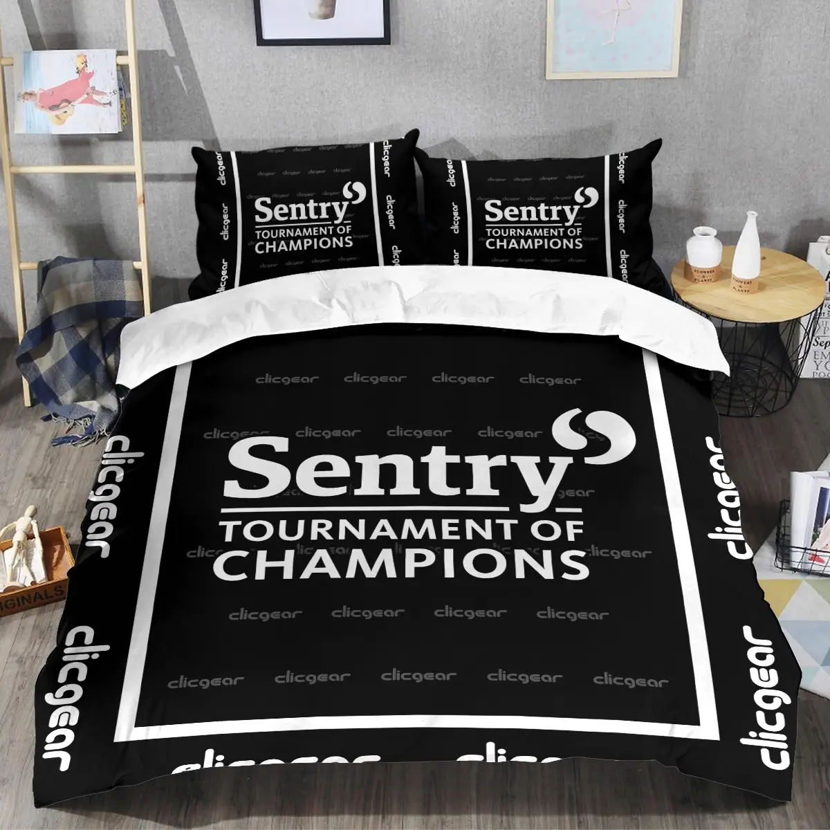 Sentry Tournament of Champions Tournament Clicgear Brand Exclusive Logo All Over Prints BLSTC221024A01CLISJT - Bedding Set