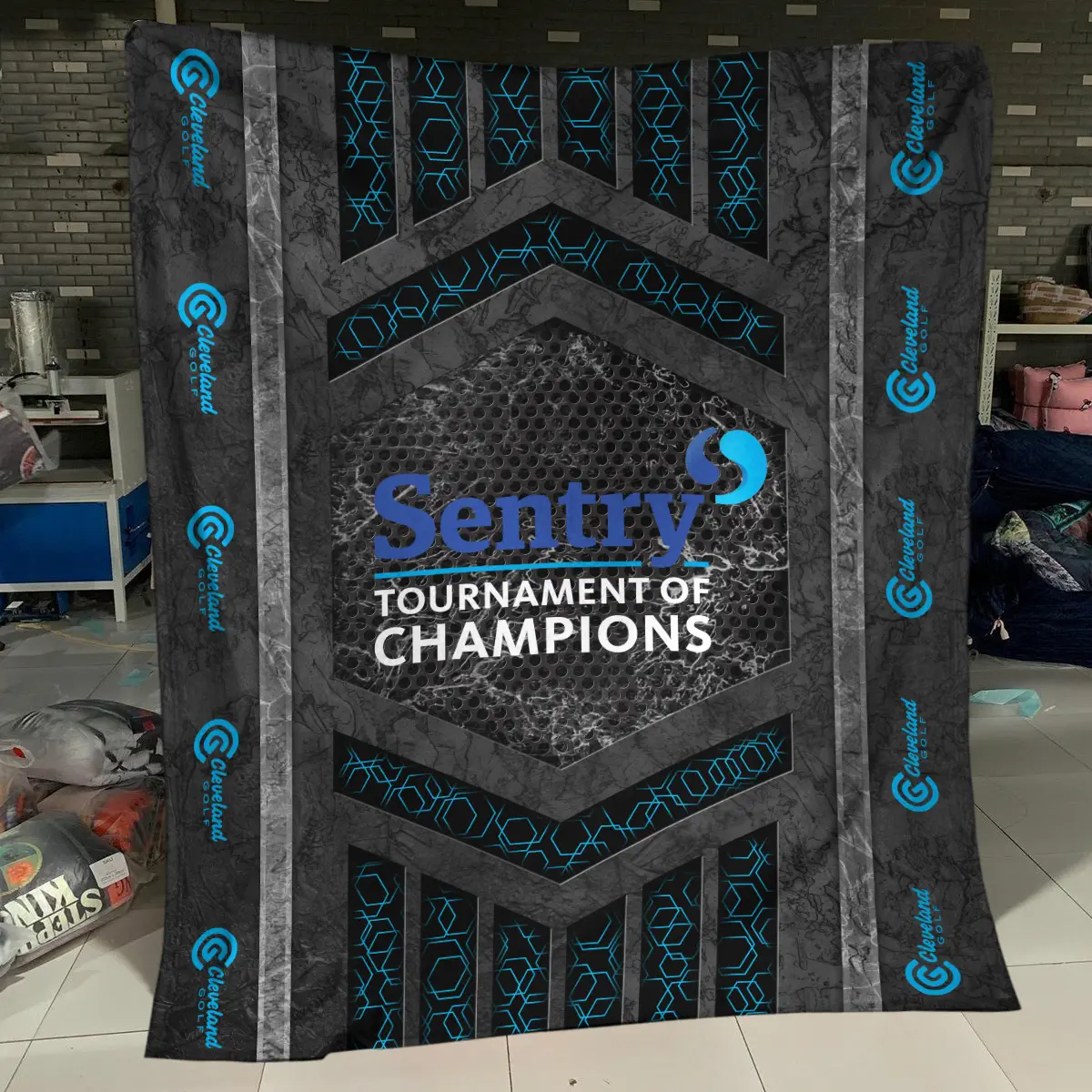 Sentry Tournament of Champions Tournament Clicgear Brand Exclusive Logo All Over Prints BLSTC231024A01CLIBLK - Blanket