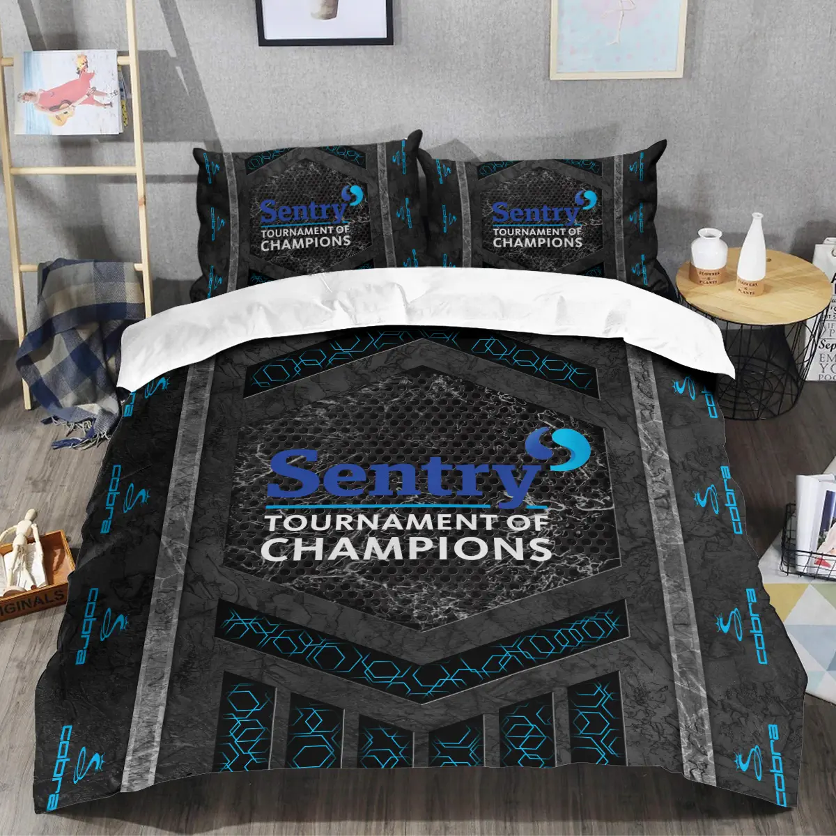 Sentry Tournament of Champions Tournament Cobra Golf Brand Exclusive Logo All Over Prints BLSTC231024A01CBSJT - Bedding Set