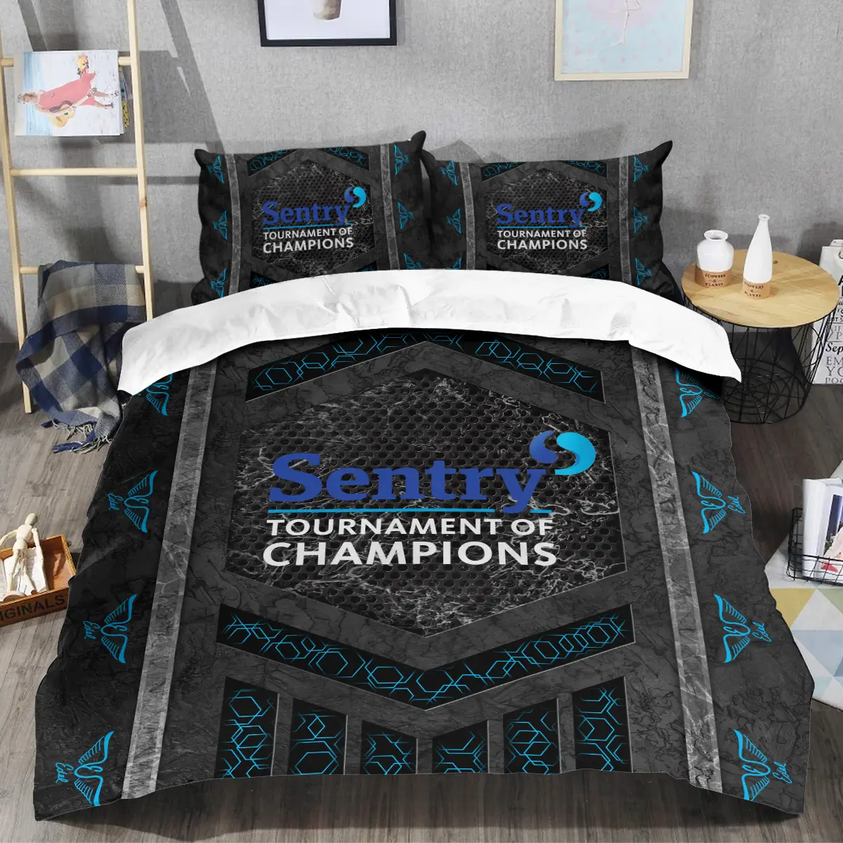 Sentry Tournament of Champions Tournament Edel Golf Brand Exclusive Logo All Over Prints BLSTC231024A01EGSJT - Bedding Set