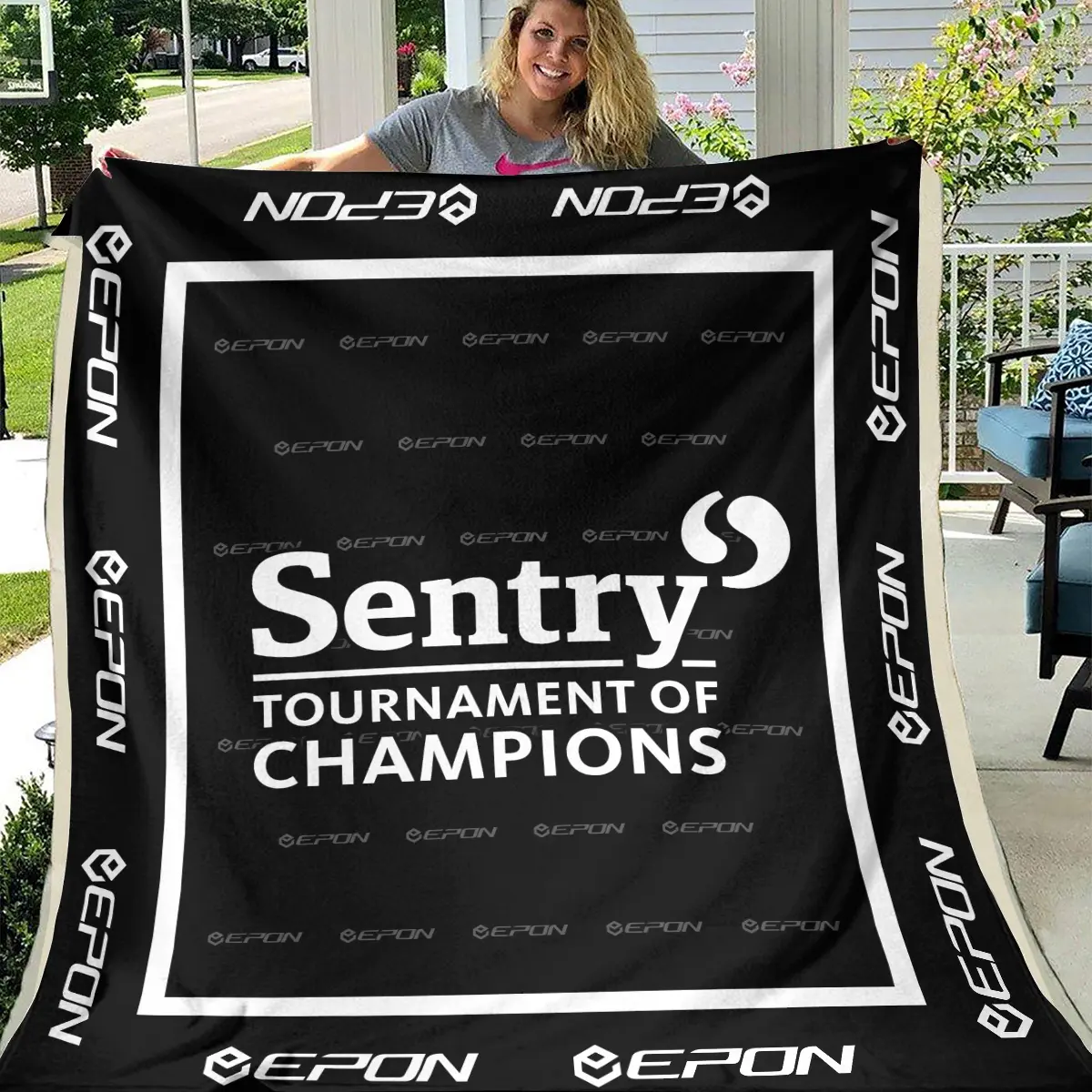 Sentry Tournament of Champions Tournament Epon Brand Exclusive Logo All Over Prints BLSTC221024A01EPBLK - Blanket