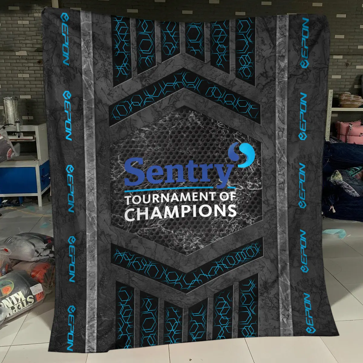 Sentry Tournament of Champions Tournament Epon Brand Exclusive Logo All Over Prints BLSTC231024A01EPBLK - Blanket