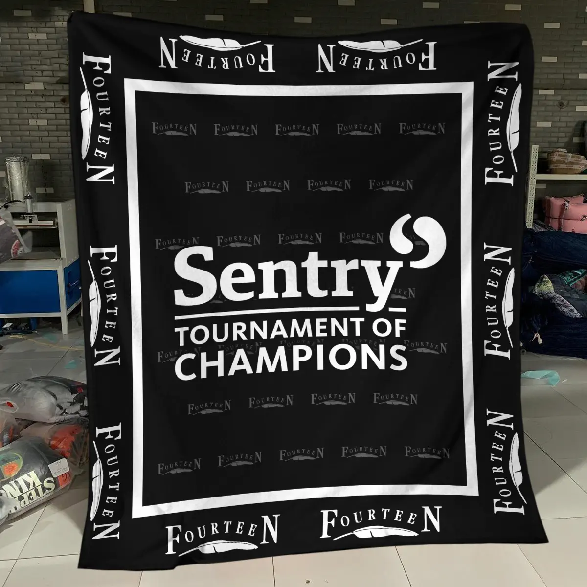 Sentry Tournament of Champions Tournament Fourteen Golf Brand Exclusive Logo All Over Prints BLSTC221024A01FGBLK - Blanket