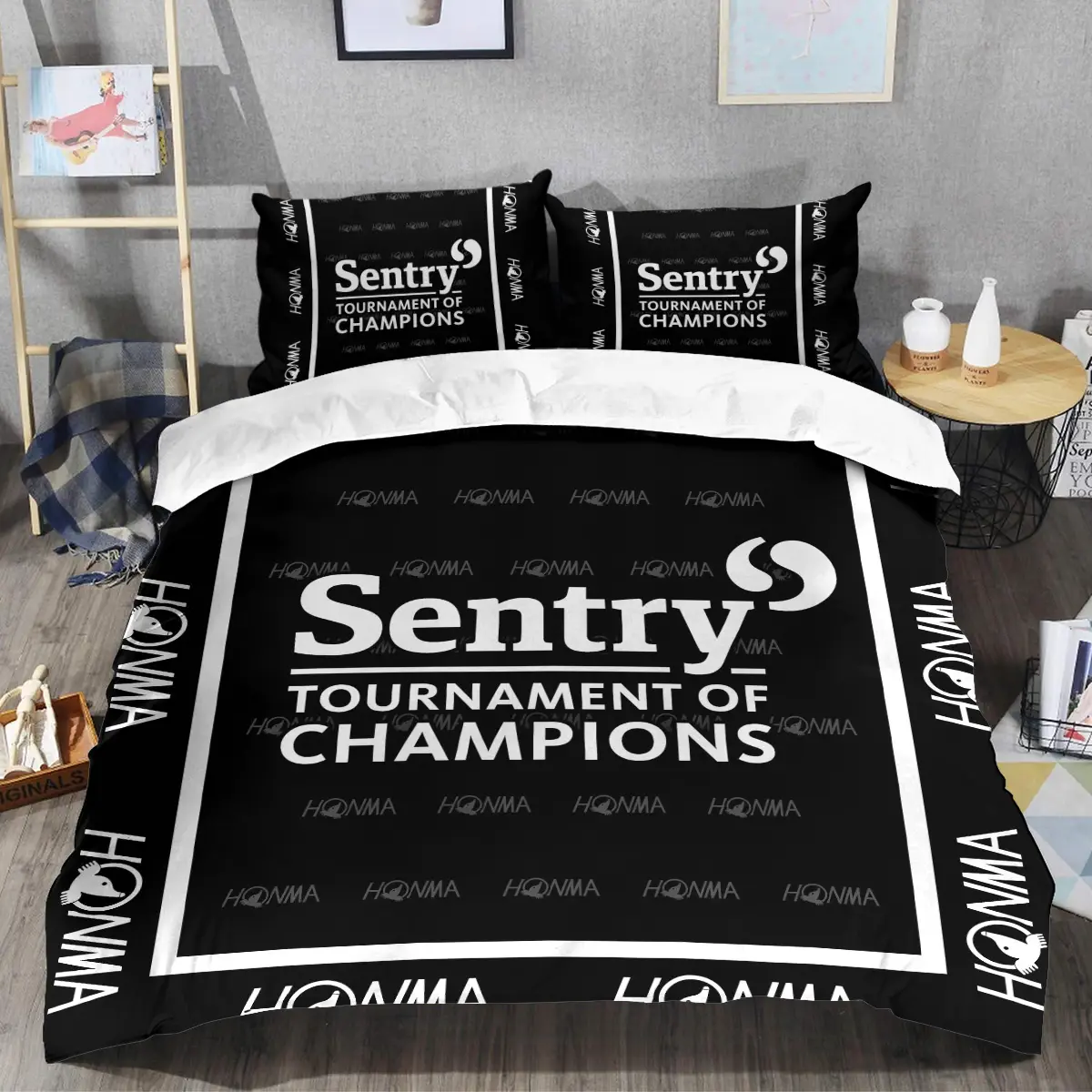 Sentry Tournament of Champions Tournament Honma Brand Exclusive Logo All Over Prints BLSTC221024A01HOSJT - Bedding Set