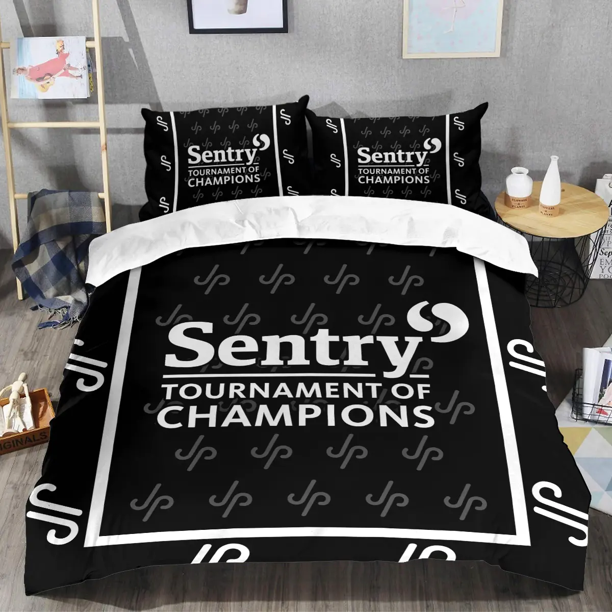 Sentry Tournament of Champions Tournament JP Golf Brand Exclusive Logo All Over Prints BLSTC221024A01JPSJT - Bedding Set