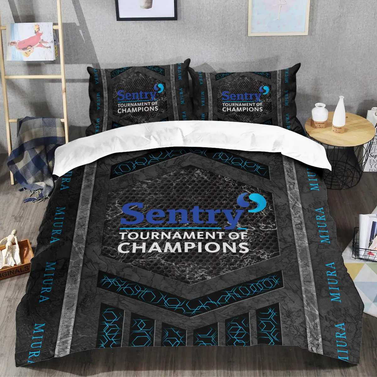 Sentry Tournament of Champions Tournament Miura Golf Brand Exclusive Logo All Over Prints BLSTC231024A01MGSJT - Bedding Set