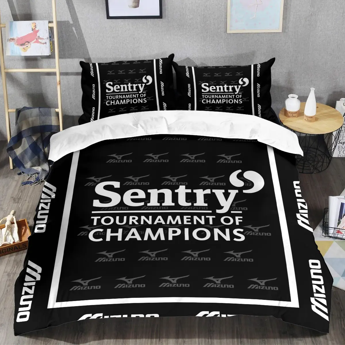 Sentry Tournament of Champions Tournament Mizuno Brand Exclusive Logo All Over Prints BLSTC221024A01MIZSJT - Bedding Set