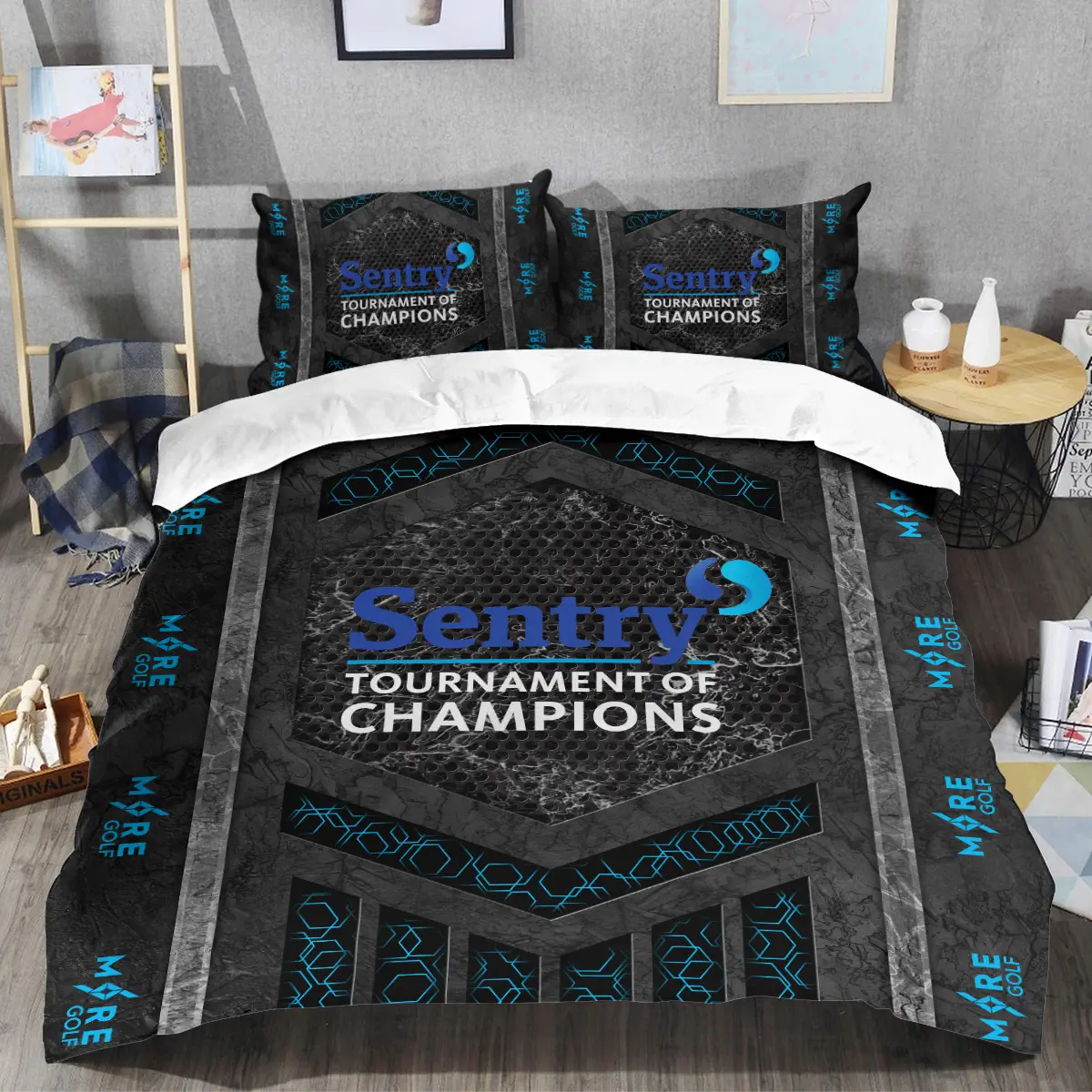 Sentry Tournament of Champions Tournament More Golf Brand Exclusive Logo All Over Prints BLSTC231024A01MORSJT - Bedding Set