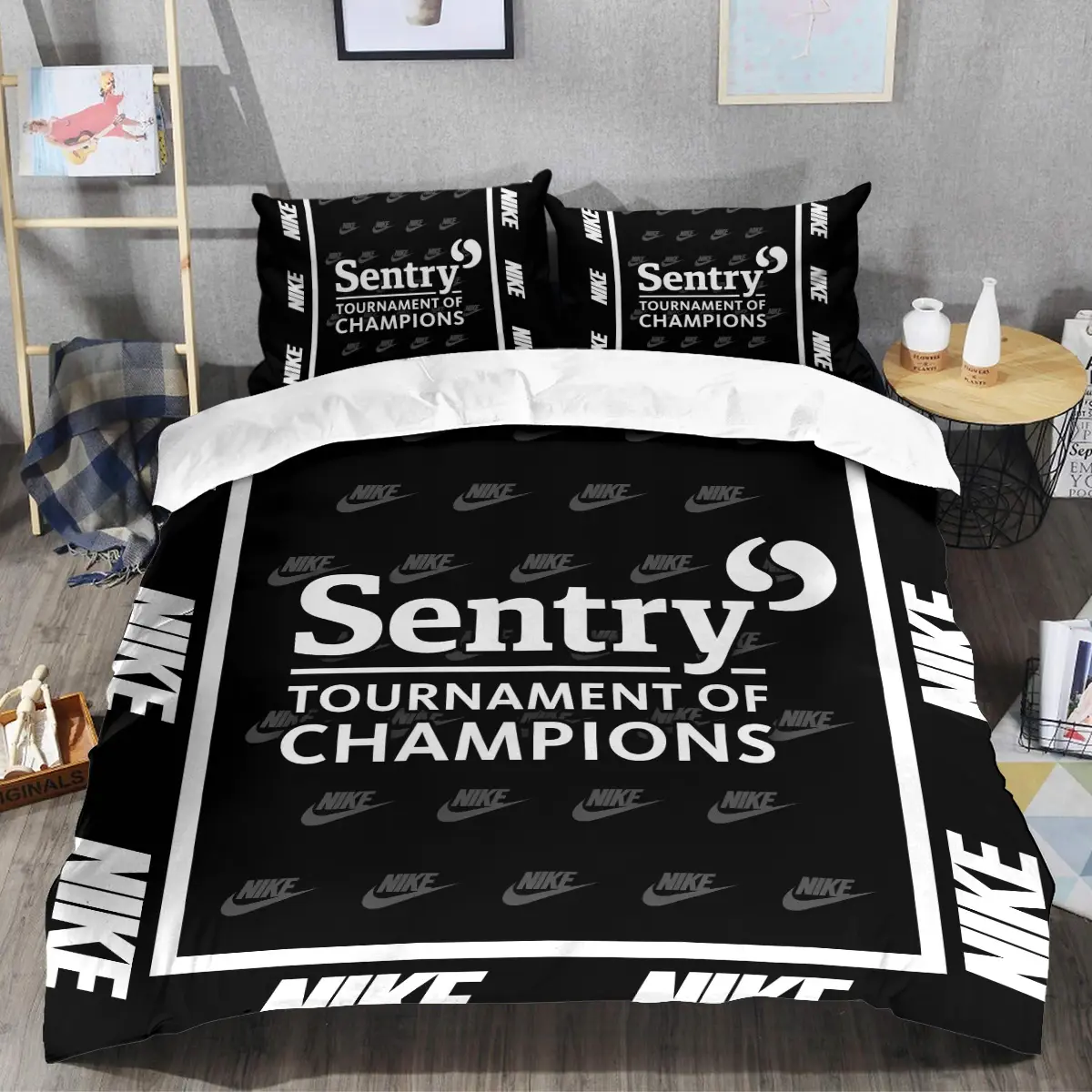 Sentry Tournament of Champions Tournament Nike Brand Exclusive Logo All Over Prints BLSTC221024A01NKSJT - Bedding Set