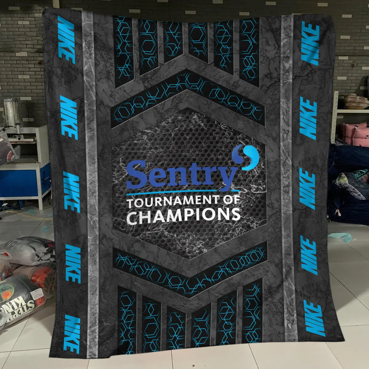 Sentry Tournament of Champions Tournament Nike Brand Exclusive Logo All Over Prints BLSTC231024A01NKBLK - Blanket