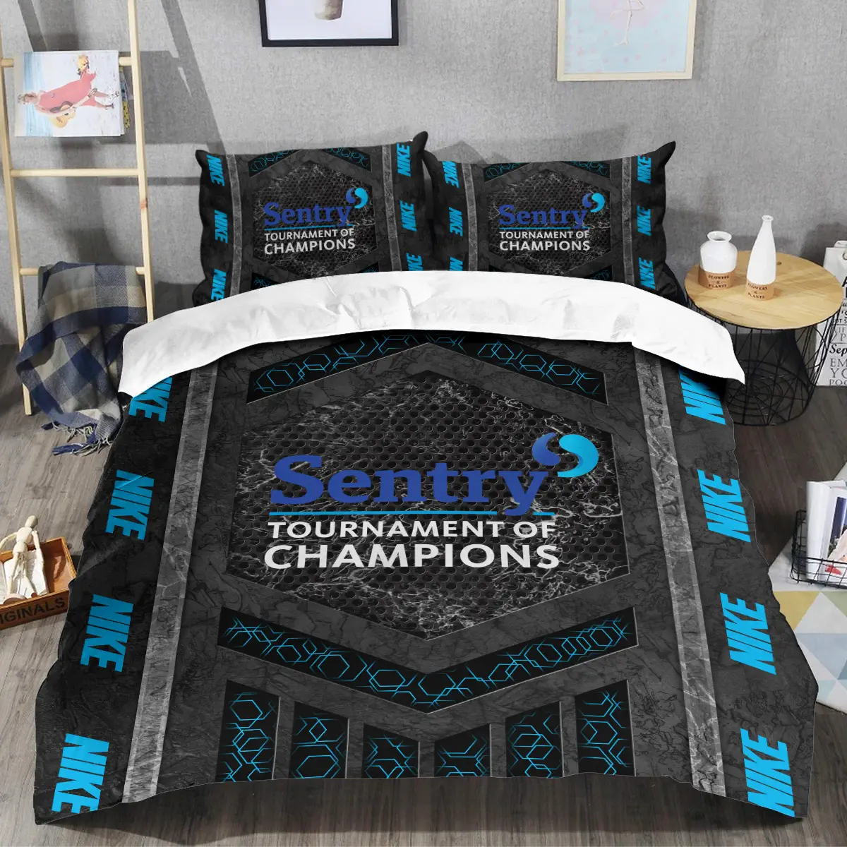 Sentry Tournament of Champions Tournament Nike Brand Exclusive Logo All Over Prints BLSTC231024A01NKSJT - Bedding Set