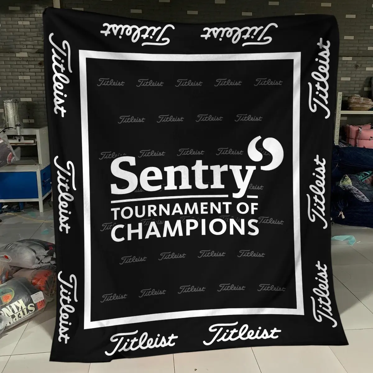 Sentry Tournament of Champions Tournament Titleist Brand Exclusive Logo All Over Prints BLSTC221024A01TLBLK - Blanket