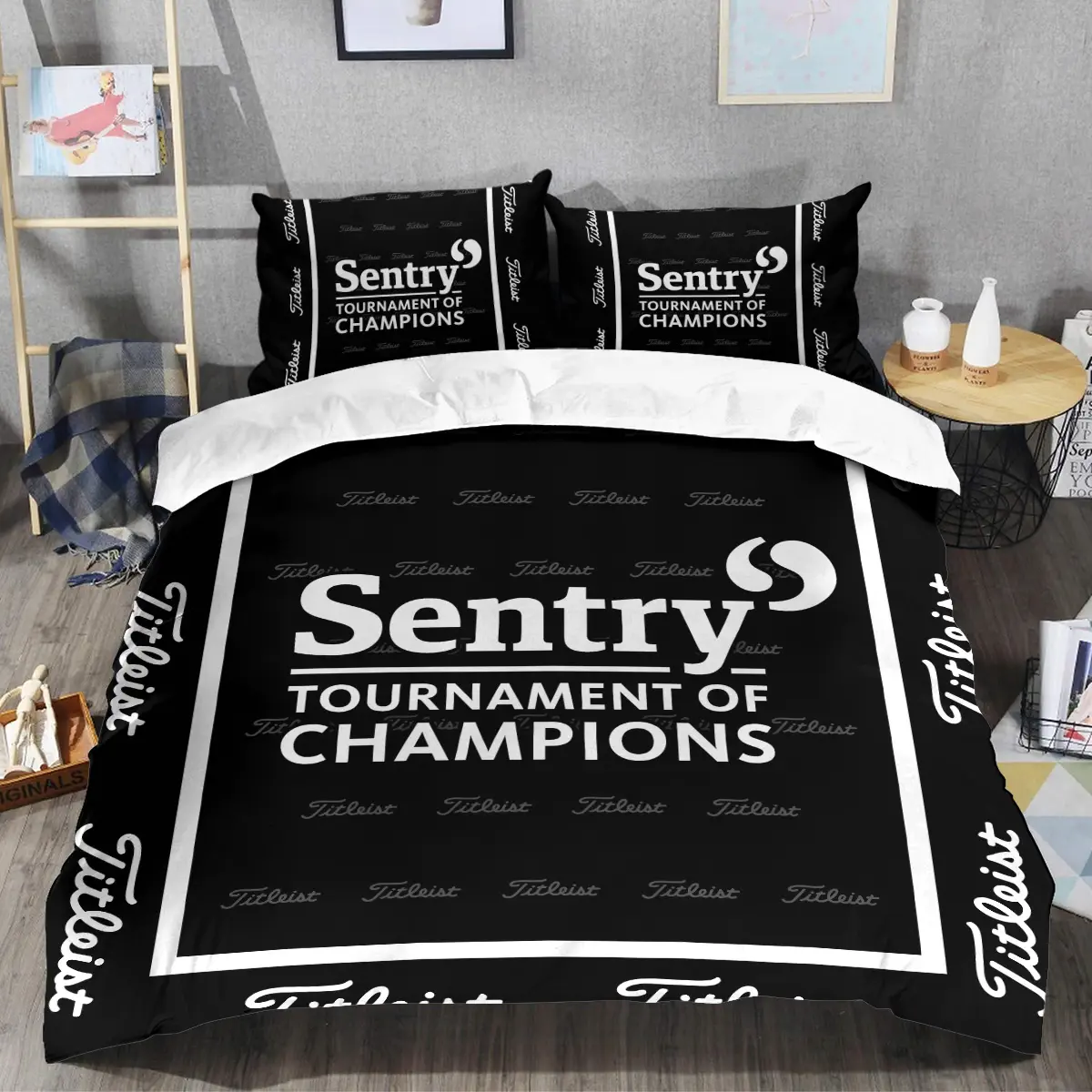 Sentry Tournament of Champions Tournament Titleist Brand Exclusive Logo All Over Prints BLSTC221024A01TLSJT - Bedding Set