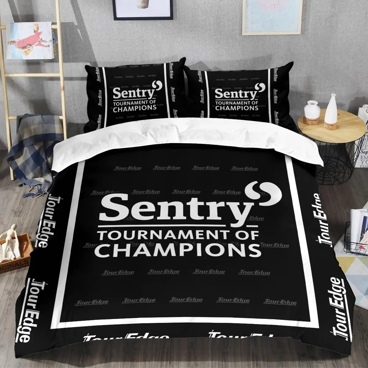 Sentry Tournament of Champions Tournament Tour Edge Brand Exclusive Logo All Over Prints BLSTC221024A01TESJT - Bedding Set