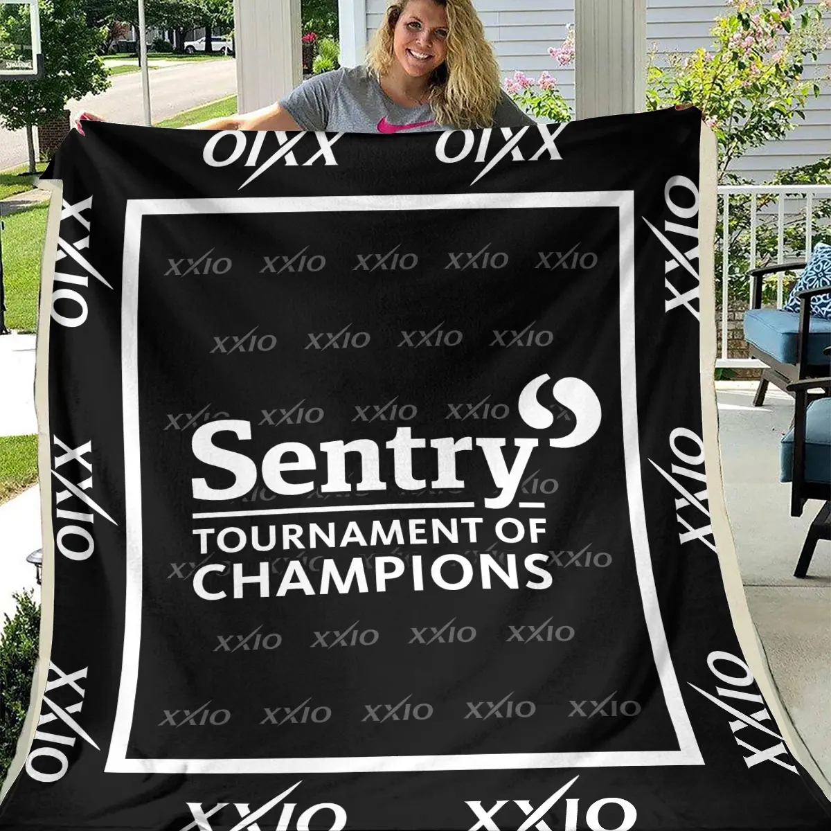 Sentry Tournament of Champions Tournament XXIO Brand Exclusive Logo All Over Prints BLSTC221024A01XXBLK - Blanket