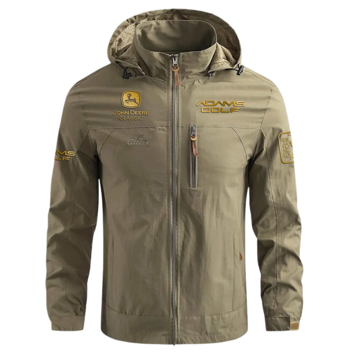 Special Release Adams Golf John Deere Classic Waterproof Outdoor Jacket QTJD231024A01AG - Gray