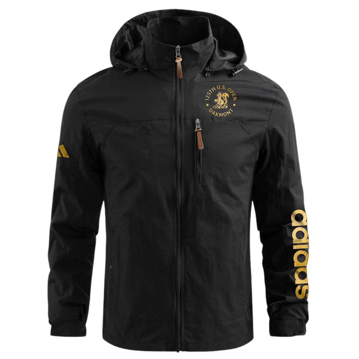 Special Release Adidas 125th U.S. Open Oakmont Waterproof Outdoor Jacket QTUSG231024A1AD - Black