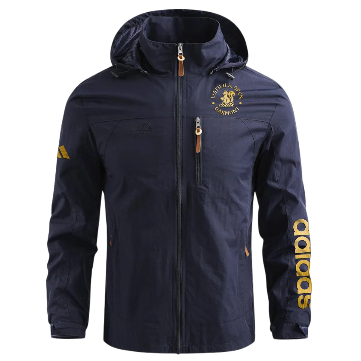 Special Release Adidas 125th U.S. Open Oakmont Waterproof Outdoor Jacket QTUSG231024A1AD - Blue