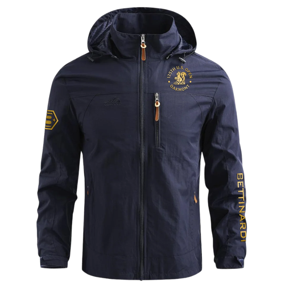 Special Release Bettinardi Golf 125th U.S. Open Oakmont Waterproof Outdoor Jacket QTUSG231024A1BG - Black