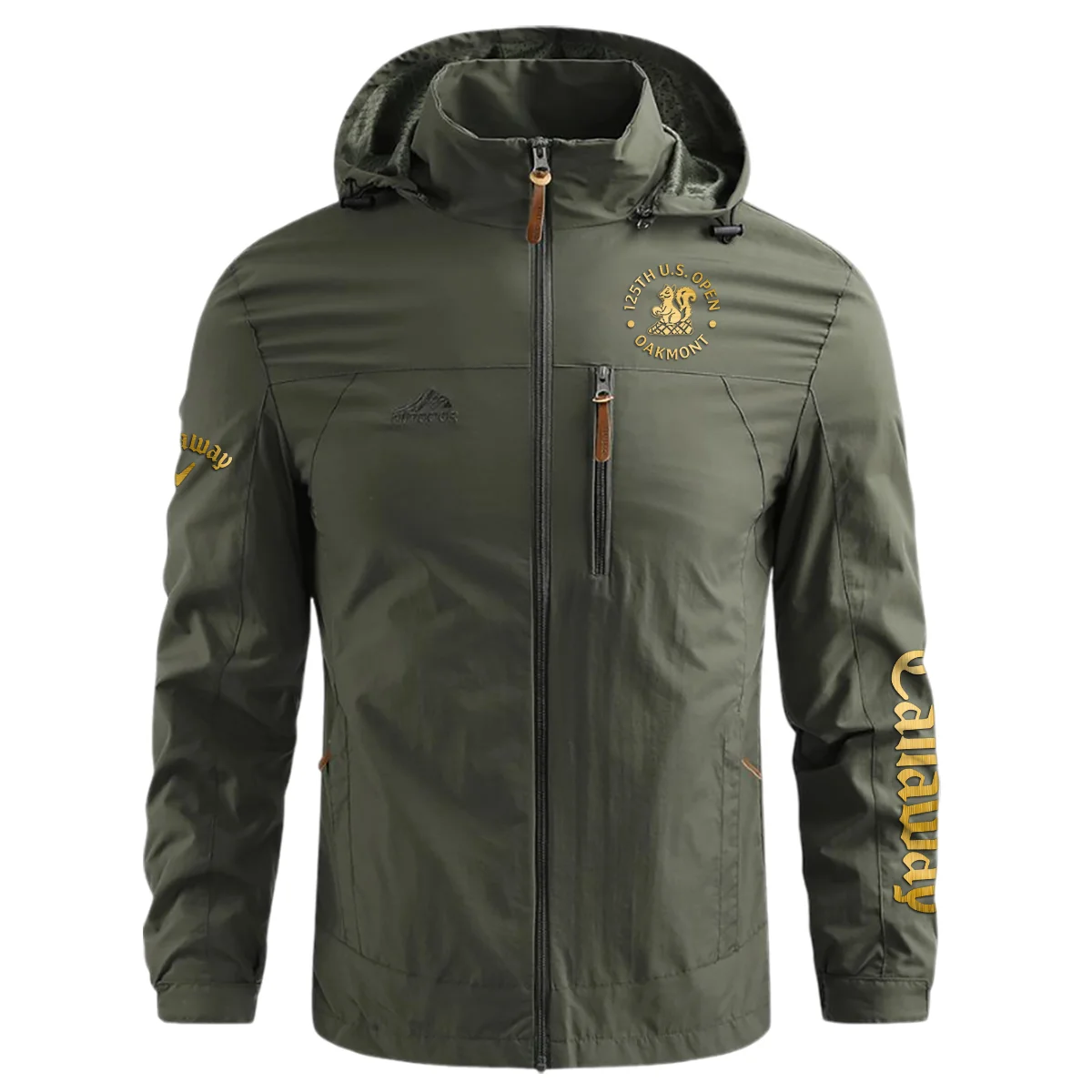 Special Release Callaway 125th U.S. Open Oakmont Waterproof Outdoor Jacket QTUSG231024A1CLW - Military Green