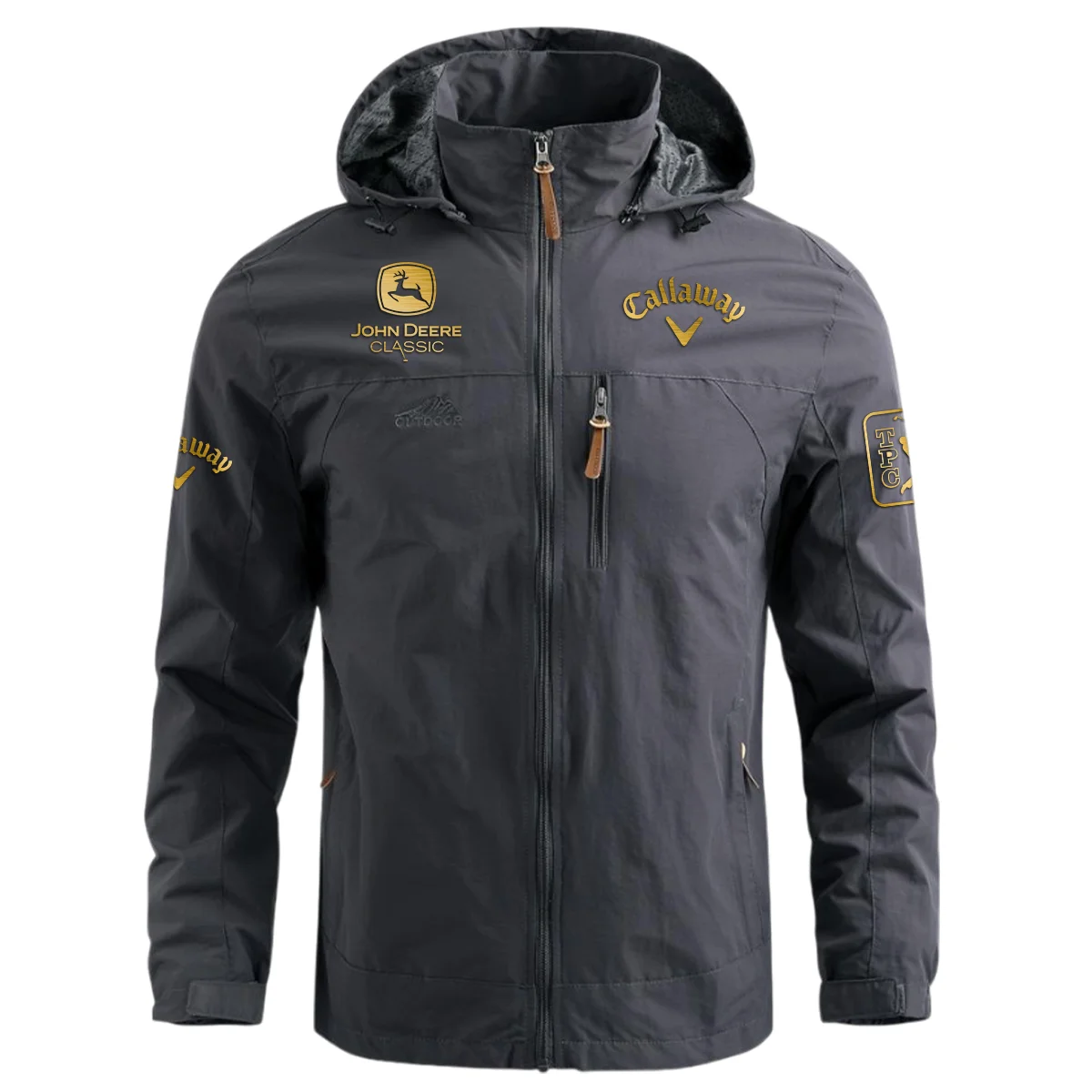 Special Release Callaway John Deere Classic Waterproof Outdoor Jacket QTJD231024A01CLW - Gray