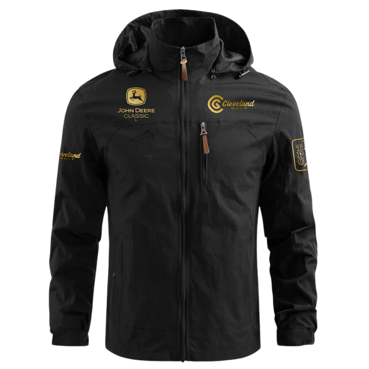 Special Release Cleveland Golf John Deere Classic Waterproof Outdoor Jacket QTJD231024A01CL - Black