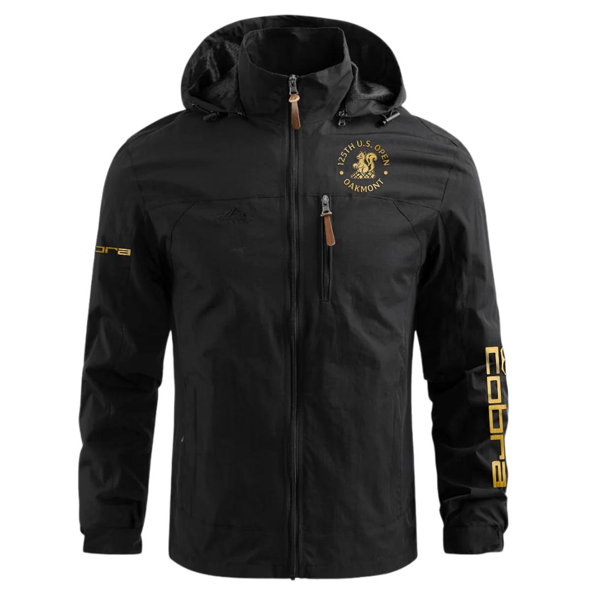 Special Release Cobra Golf 125th U.S. Open Oakmont Waterproof Outdoor Jacket QTUSG231024A1CB - Black