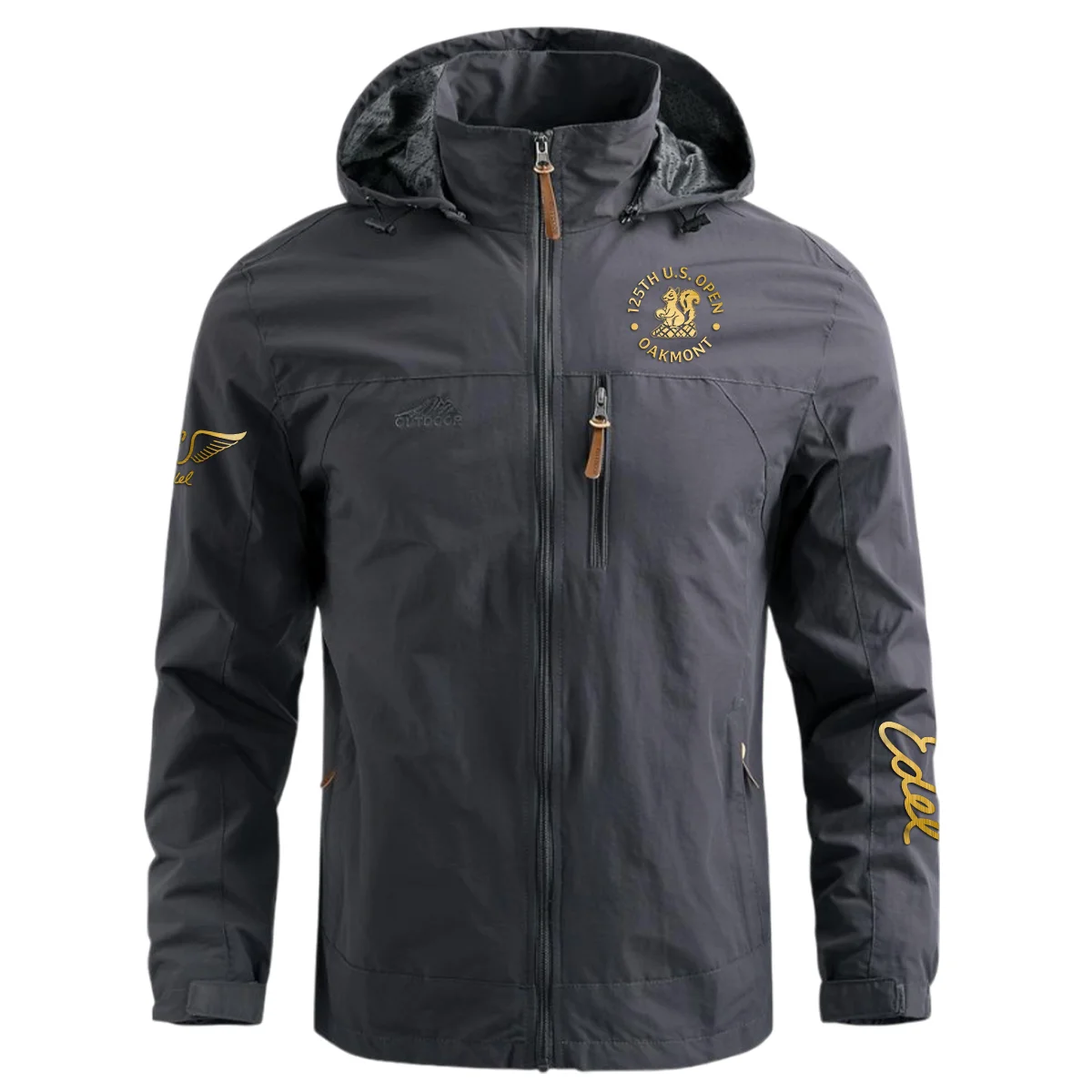 Special Release Edel Golf 125th U.S. Open Oakmont Waterproof Outdoor Jacket QTUSG231024A1EG - Gray