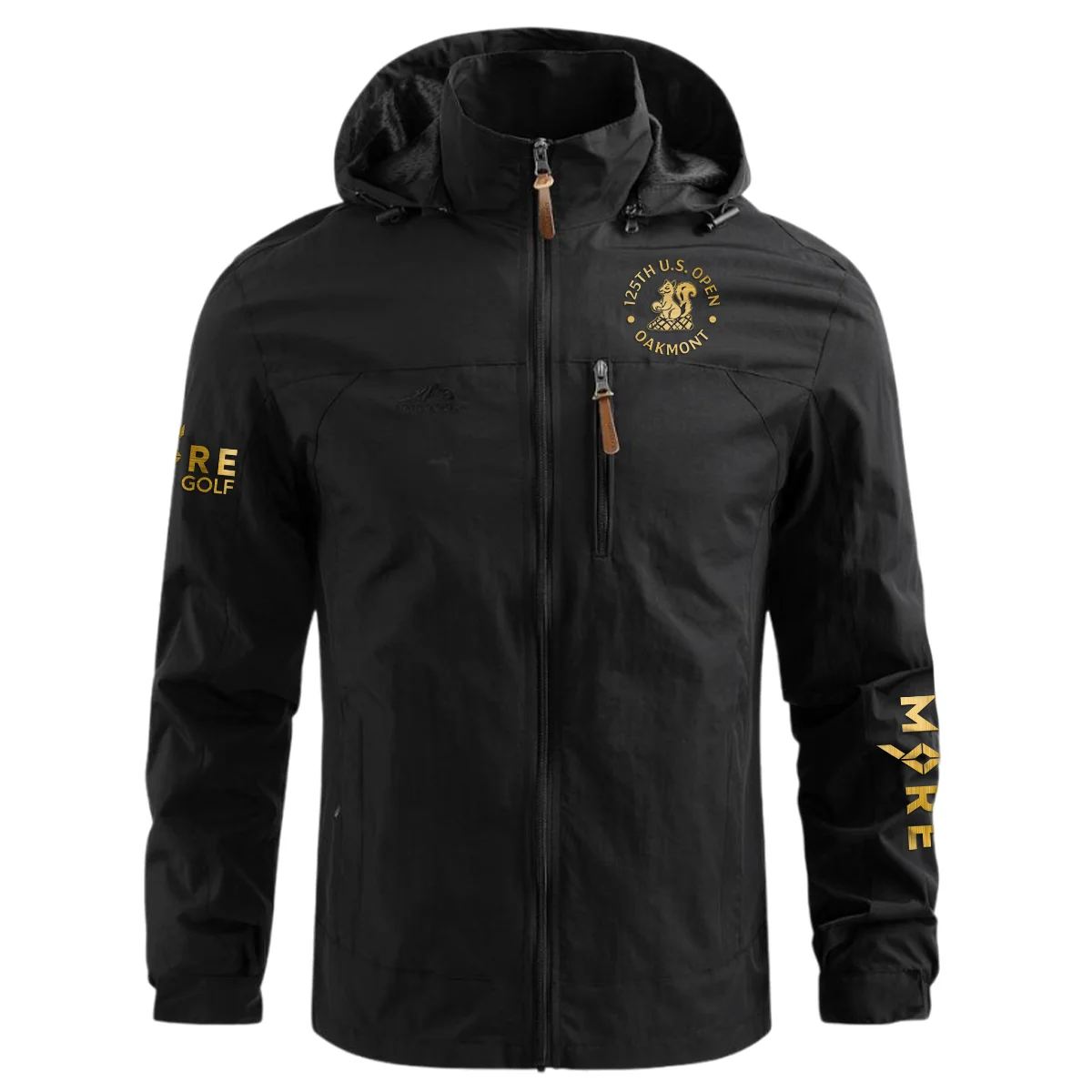 Special Release More Golf 125th U.S. Open Oakmont Waterproof Outdoor Jacket QTUSG231024A1MOR - Black