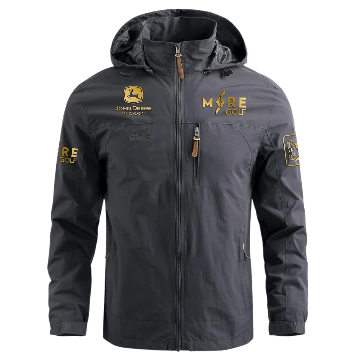 Special Release More Golf John Deere Classic Waterproof Outdoor Jacket QTJD231024A01MOR - Gray