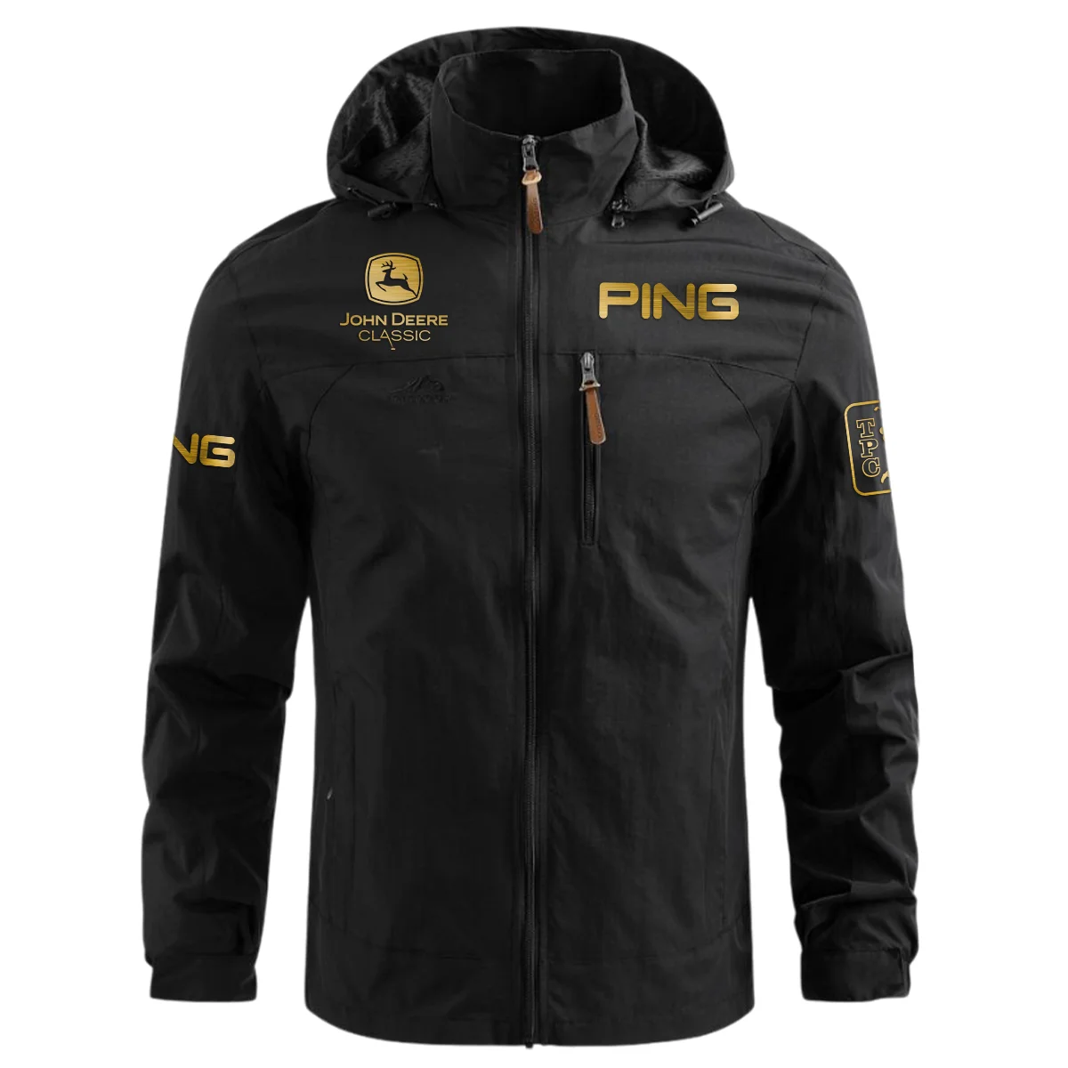 Special Release Ping John Deere Classic Waterproof Outdoor Jacket QTJD231024A01PI - Black