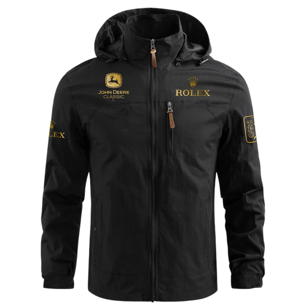 Special Release Rolex John Deere Classic Waterproof Outdoor Jacket QTJD231024A01ROX - Black