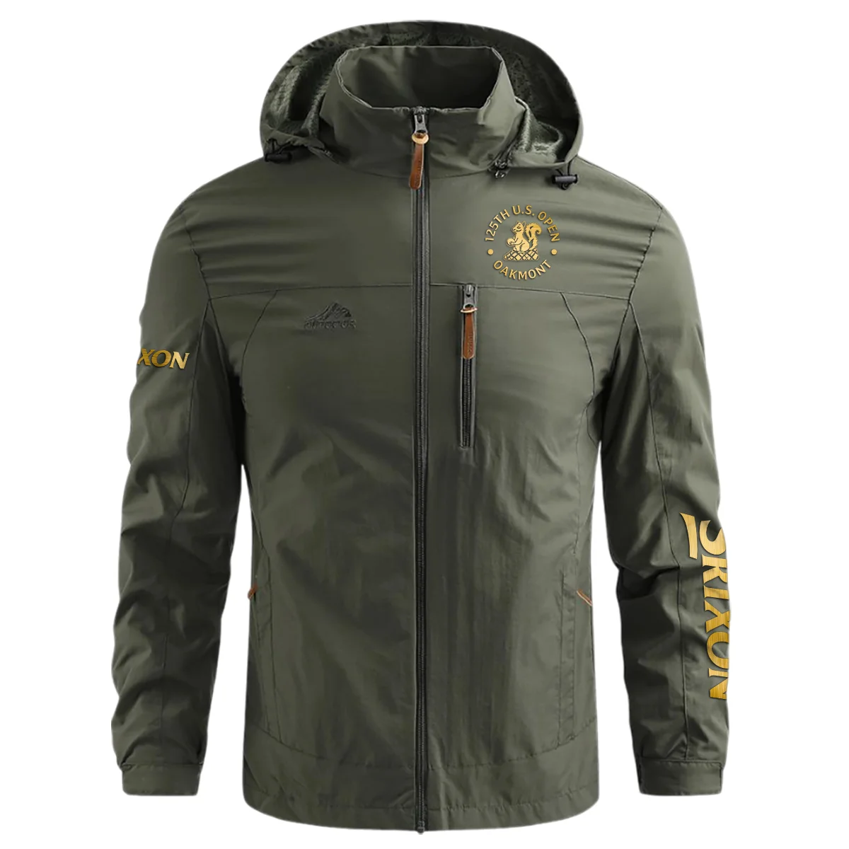 Special Release Srixon 125th U.S. Open Oakmont Waterproof Outdoor Jacket QTUSG231024A1SR - Military Green