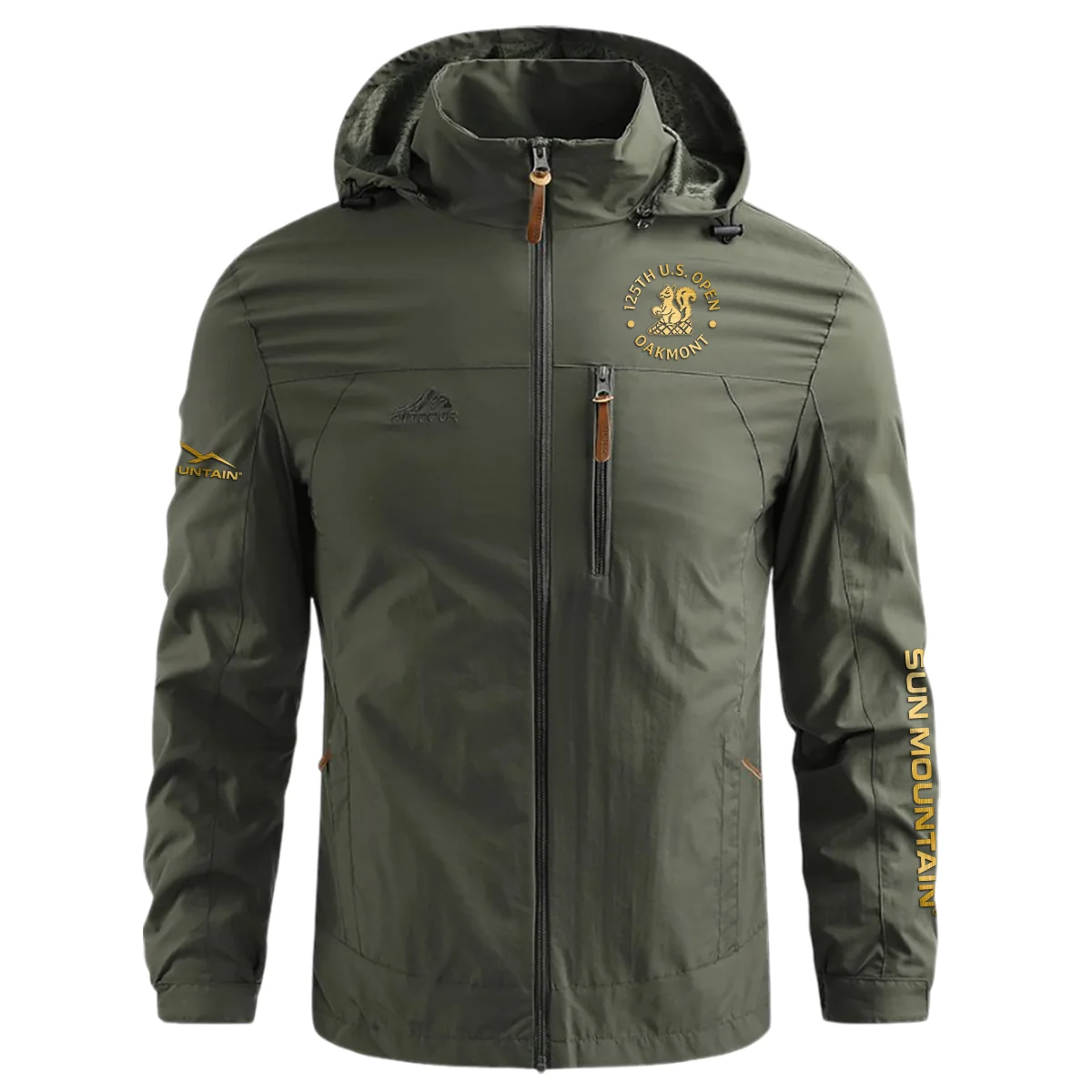 Special Release Sun Mountain 125th U.S. Open Oakmont Waterproof Outdoor Jacket QTUSG231024A1SM - Military Green