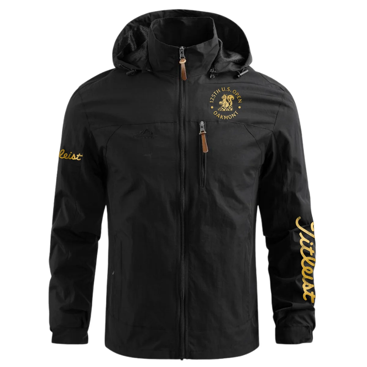 Special Release Titleist 125th U.S. Open Oakmont Waterproof Outdoor Jacket QTUSG231024A1TL - Black