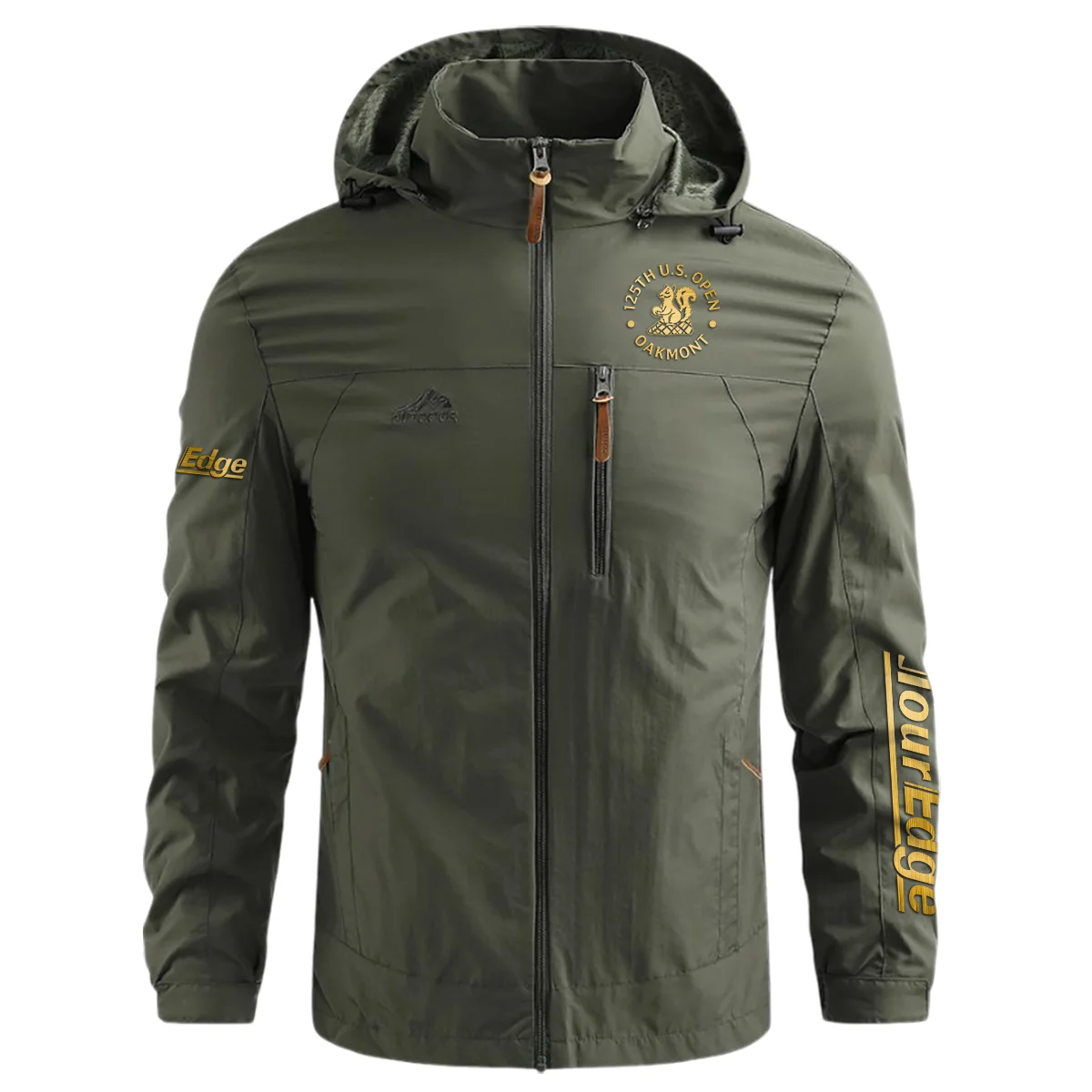 Special Release Tour Edge 125th U.S. Open Oakmont Waterproof Outdoor Jacket QTUSG231024A1TE - Military Green