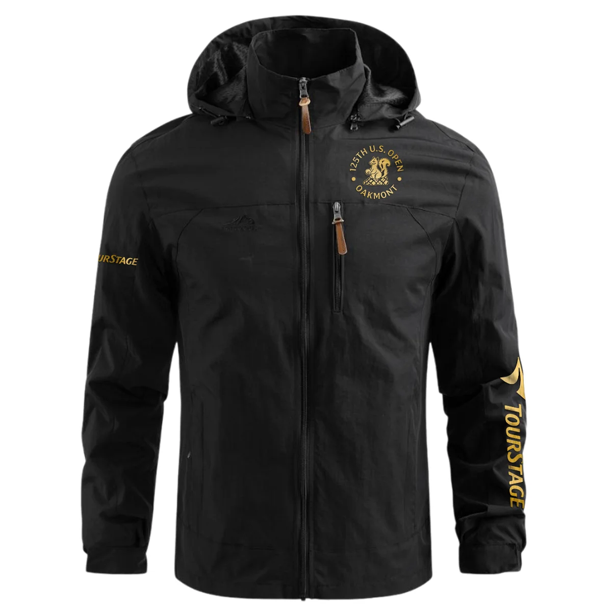 Special Release Tourstage 125th U.S. Open Oakmont Waterproof Outdoor Jacket QTUSG231024A1TOU - Black