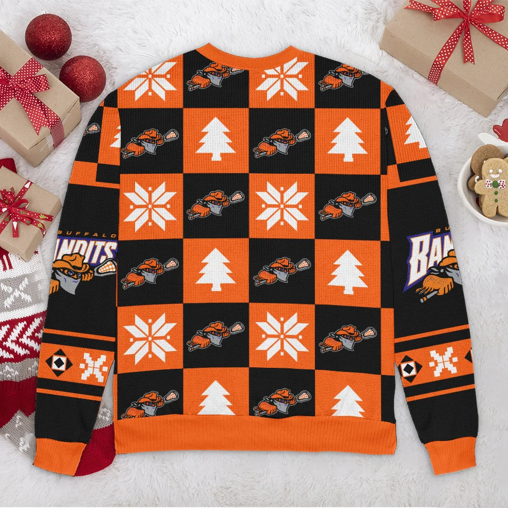 Special Release Ugly Sweater Buffalo Bandits National Lacrosse League All Over Prints Christmas Season HONLL190924SW01BUF