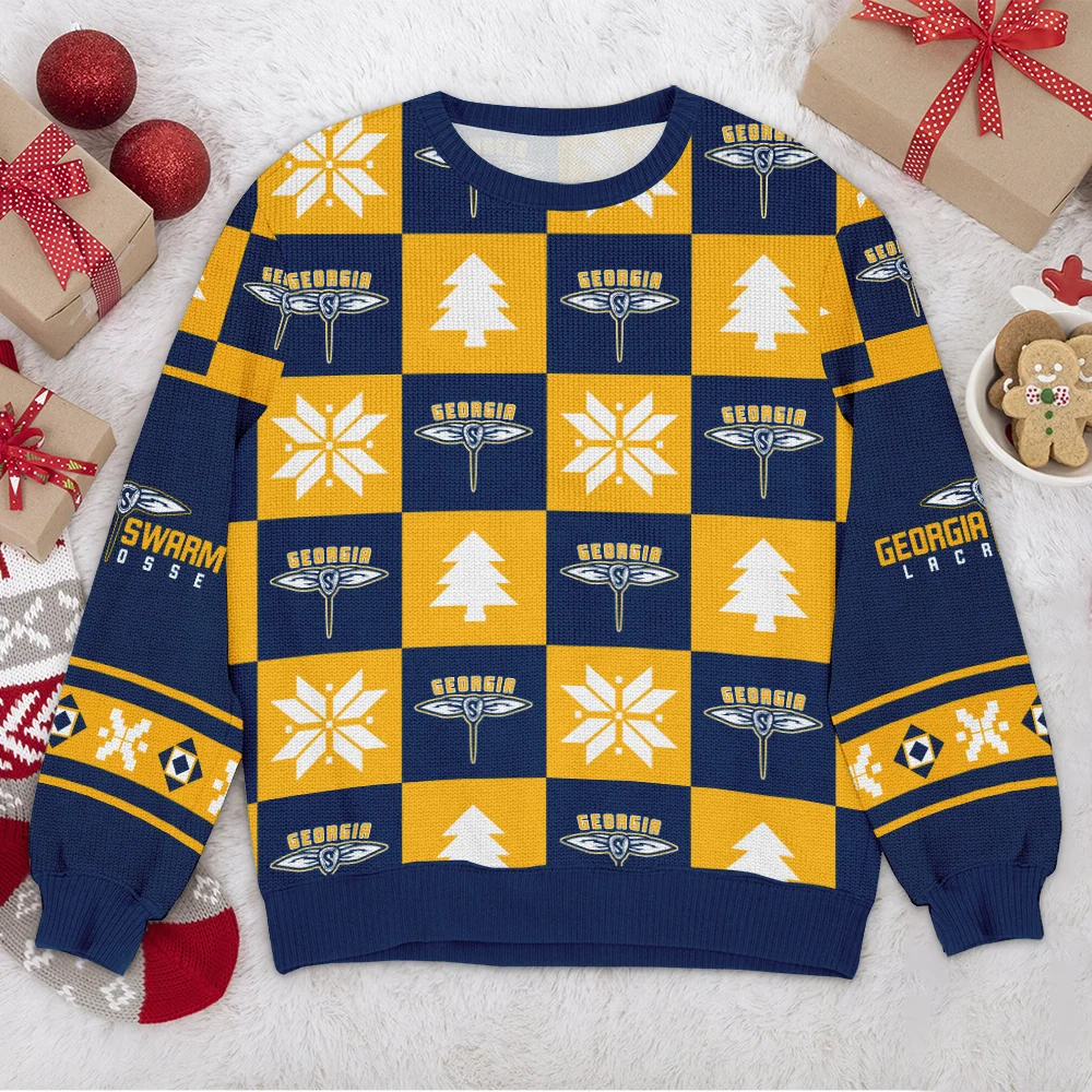 Special Release Ugly Sweater Albany FireWolves National Lacrosse League All Over Prints Christmas Season HONLL190924SW01ALB