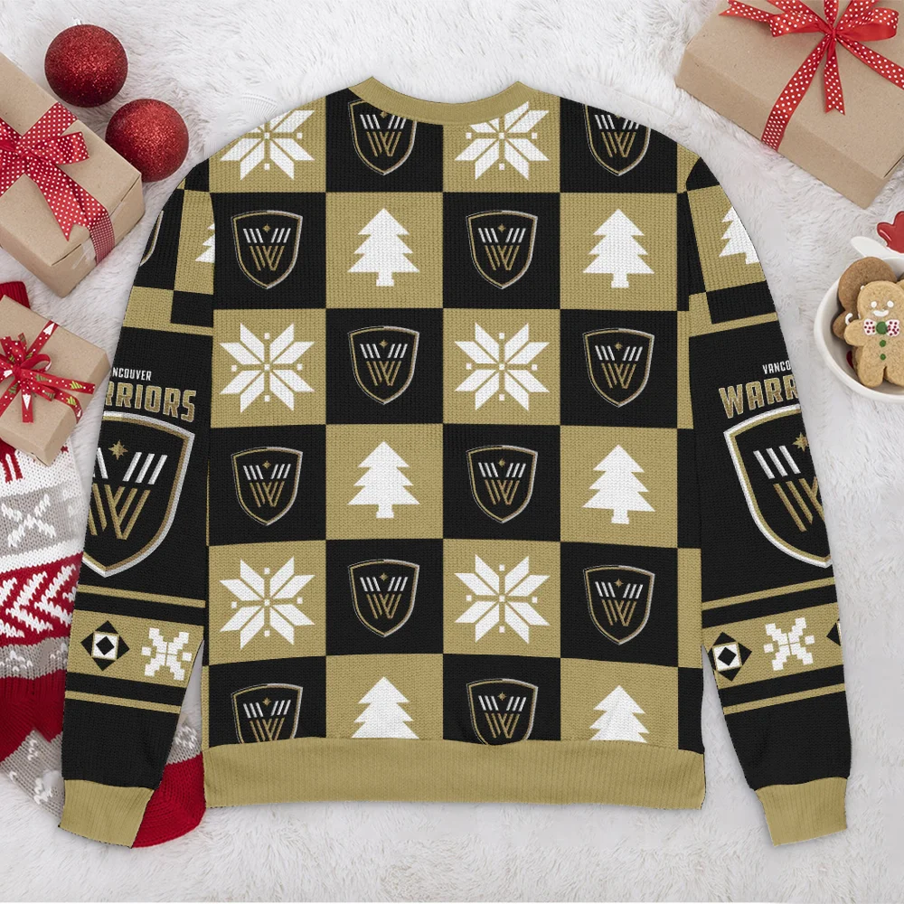 Special Release Ugly Sweater Vancouver Warriors National Lacrosse League All Over Prints Christmas Season HONLL190924SW01VAN