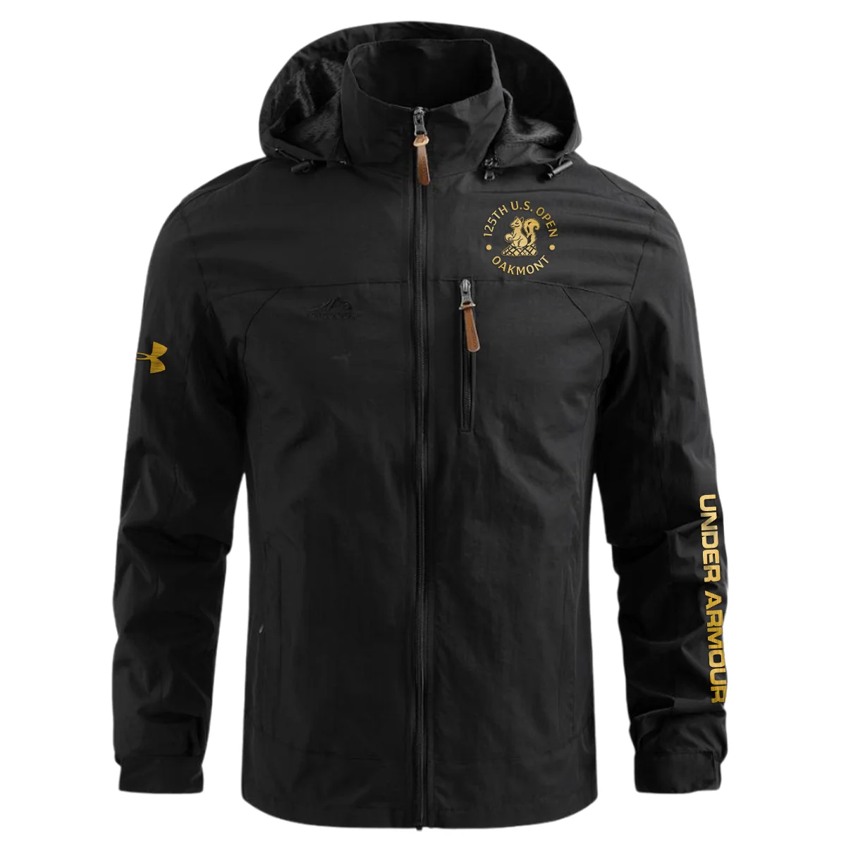 Special Release Under Armour 125th U.S. Open Oakmont Waterproof Outdoor Jacket QTUSG231024A1UA - Black