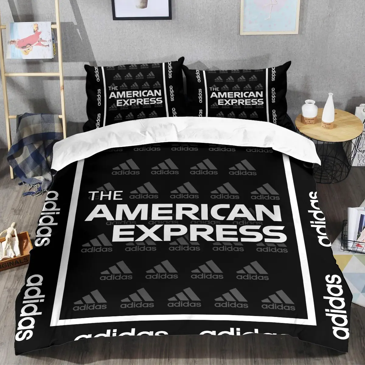 The American Express Golf Tournament Adidas Brand Exclusive Logo All Over Prints BLAEG221024A01ADSJT - Bedding Set