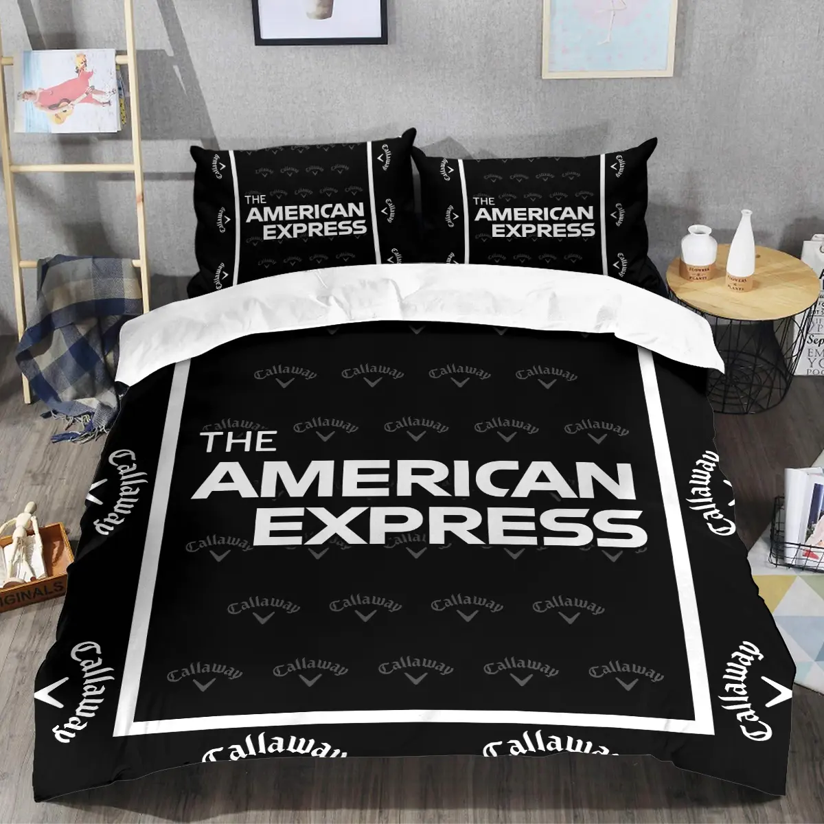 The American Express Golf Tournament Callaway Brand Exclusive Logo All Over Prints BLAEG221024A01CLWSJT - Bedding Set