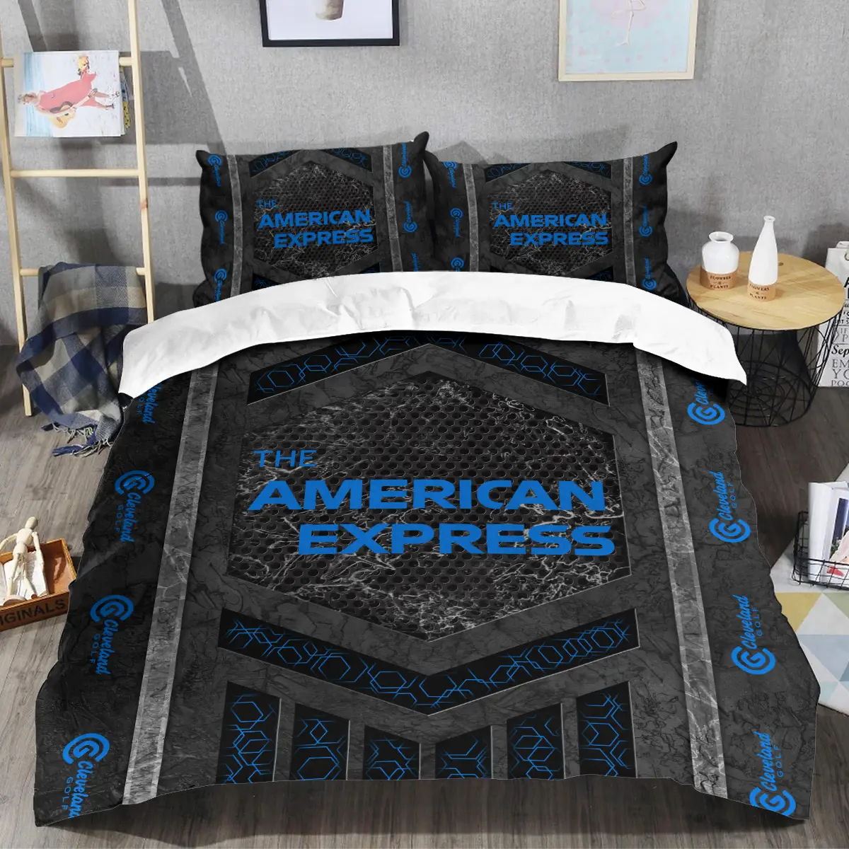 The American Express Golf Tournament Cleveland Golf Brand Exclusive Logo All Over Prints BLAEG231024A01CLSJT - Bedding Set